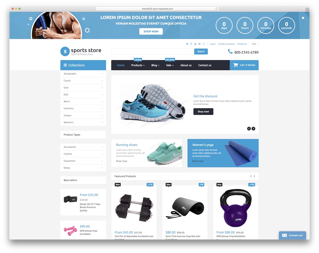 free shopify store themes
